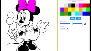Free Minnie Mouse Coloring Pages For Kids - Minnie Mouse Coloring Pages