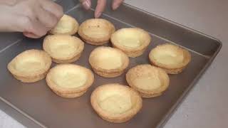 HOW TO MAKE BAKED HOKKAIDO CHEESE TART | CRISPY TART CRUST | FOODIE. LA LHEN