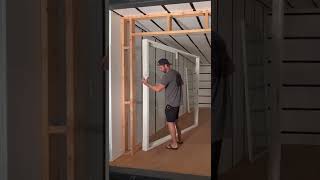 Building a Shipping Container Door Entry #shorts