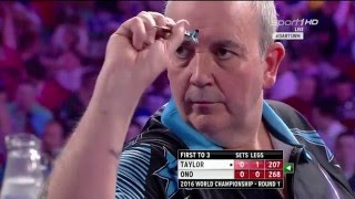 PDC Darts WM 2016 1. Runde Phil Taylor vs. Keita Ono