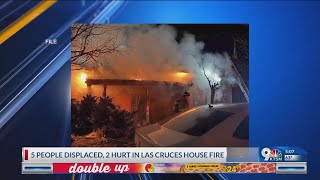 5 people displaced, 2 hurt in Las Cruces house fire