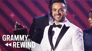 Watch An Emotional Luis Fonsi Win Record Of The Year For "Despacito" In 2017 | GRAMMY Rewind