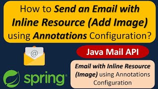 How to Send an Email with Inline Resource (Add Image) using Annotations configuration? | Java Mail