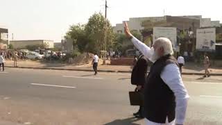 Ahmedabad welcomes PM Modi!