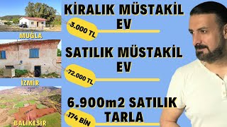 MARMARİS'TE KİRALIK KÖY EVİ | İZMİR'DE SATILIK MÜSTAKİL | PAZAR ŞEKERLERİ