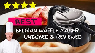 BEST Hamilton Beach Belgian Waffle Maker Unboxing & Review