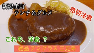 【新潟ランチ＆グルメ】ふるまちモール6『Salix』 これぞ洋食の味？　デミグラス三兄弟　病みつきになります。