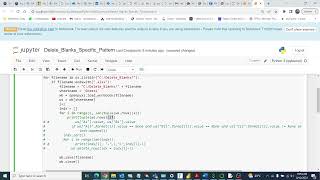 Delete rows from multiple excel files in a folder when a perticular pattern is matched using Python