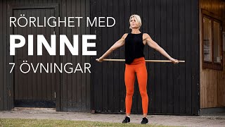 Rörlighetsträning med pinne – 7 uppmjukande övningar