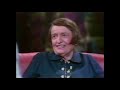 Ayn Rand Interview with Tom Snyder (1979)
