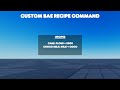 Roblox Tutorial - How to create a recipe BAE command