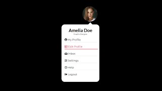 Dropdown Menu User Account using Html CSS & Vanilla Javascript