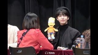 [4K] 190316 부산 팬싸 몬스타엑스 형원 WITH Bart Simpson (MONSTA X HYUNGWON focus FanCam)