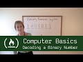 Computer Basics 4: Decoding a Binary Number
