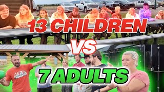 13 Kids VS 7 Adults Heads Up 7 Up With Famous YouTuberS!