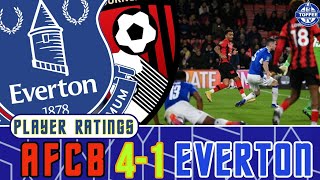 Bournemouth 4-1 Everton | Player Ratings