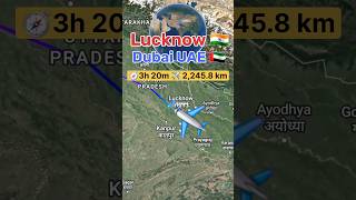 Lucknow to Dubai flight Route || India 🇮🇳 to Dubai UAE 🇦🇪 || Fly Dubai ✈️ #flight #airplane #travel