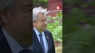 UN Secretary-General Antonio Guterres Visits Rajghat To Pay Tribute To Mahatma Gandhi | G20 Summit