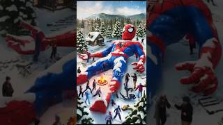 BS104 Spidey Snowman Challenge #shorts #marvel #avengers #spiderman