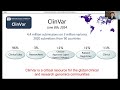 using clinvar to share germline u0026 somatic variant classifications from clinical genomic testing