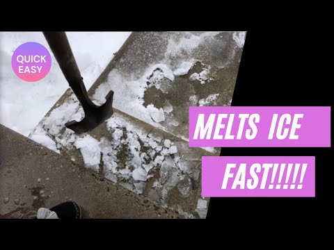 How can I melt snow on my driveway fast?