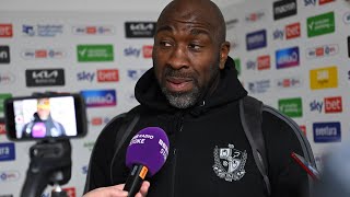 Interview | Darren Moore speaks to the media following Bolton Wanderers defeat