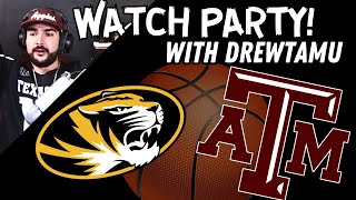 Aggie Basketball Watch Party w/ Drewtamu! A\u0026M at Missouri