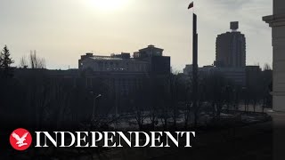 Watch again: View from central Donetsk in Russian-controlled Ukraine