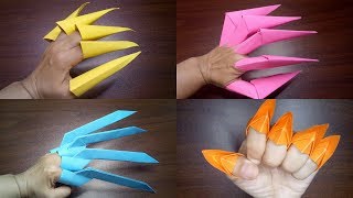 4 BEST ORIGAMI PAPER CLAWS STEP BY STEP TUTORIAL VIDEO