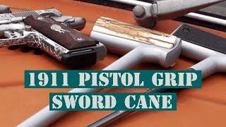 1911 Guardian Pistol Grip Sword Cane