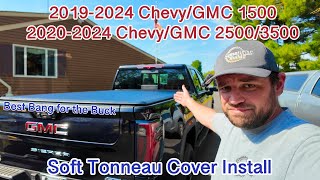 Installing a Tyger Auto T1 Soft Tonneau Cover on a 2024 GMC Sierra 2500!