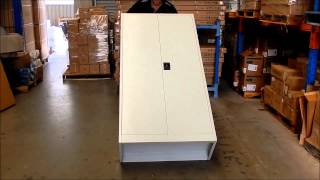Shed and Shelving 1800mm Metal Stationery Cabinet Assembly