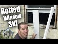 how to replace window sill, rotted sill and nose. easy!