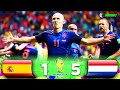 Spain 1-5 Netherlands - World Cup 2014 - van Persie & Robben Double - Extended Highlights - FHD