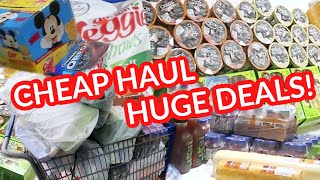 HUGE FAMILY GROCERY HAUL for LARGE Family EMERGENCY Food STORAGE + Cheap Deals!!