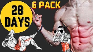 Get 6 PACK ABS in 28 Days | Abs Workout Challenge:No Gym Full Chest Workout At Home