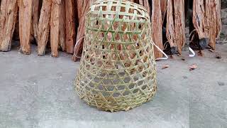Khopok: Basket for carrying firewood, etc. | Made with bamboo splits.
