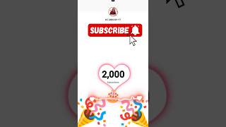 Happy 2000 subscriber #shortsfeed #gaming #viral #trending #freefire