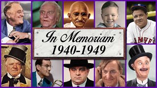 In Memoriam: 1940-1949 - 80 Famous Faces We Lost in the 1940s