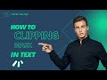 How to clipping mask in text (clipping mask)from (Union Design)