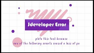 Oracle Jdeveloper- EBS R12 - caused a loss of page data: