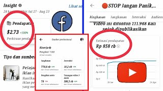 Segini Perbandingan Pendapatan Facebook Profesional Dan Youtube