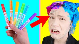 Robby Tries SUPER CLEVER SCHOOL TRICKS Easy DIY School Supplies And Cheating Hacks By 5-MinuteCrafts