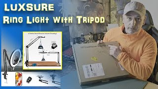 ​@MolhaM1975  #unboxing_Ring_Light_with_Tripod _Overhead _Mobile Phone_review_Tripod Mobile Phone