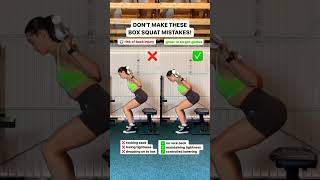Box Squats Exercise Form  🥰#backsquat #boxsquat #barbellsquats #squatday #squattip #gym #trending