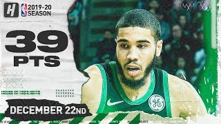 Jayson Tatum 39 Points Full Highlights | Hornets vs Celtics | December 22 2019