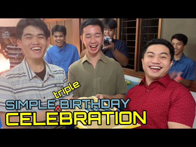 Vlog 45 Our Simple Triple Birthday Celebration Paano Magdiwang Ng