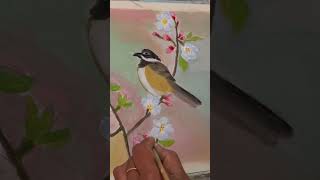 Birds on the Tree Painting || తెలుగు || Watch full video || YT Shots