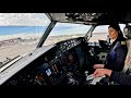 BOEING 737 Stunning LANDING SPAIN Madrid Airport RWY18L | Cockpit View | Life Of An Airline Pilot