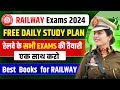 Free Study Plan for Railway Exams | Best Books for Railway Exams| Railway Exams preparation strategy